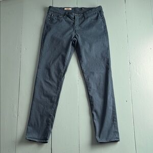 AG Adriano Goldschmied teal Cigarette Leg Jeans size 31 regular stilt